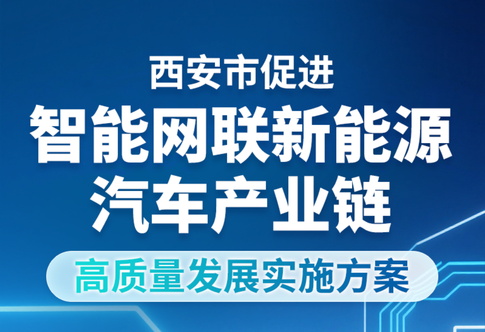图解丨《西安市促进智能网联新能源汽车产业链高质量发展实施方案》
